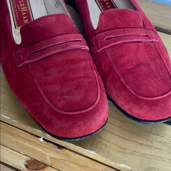 Cole Haan City Red Suede Loafer 6.5 - Picture 3 of 5